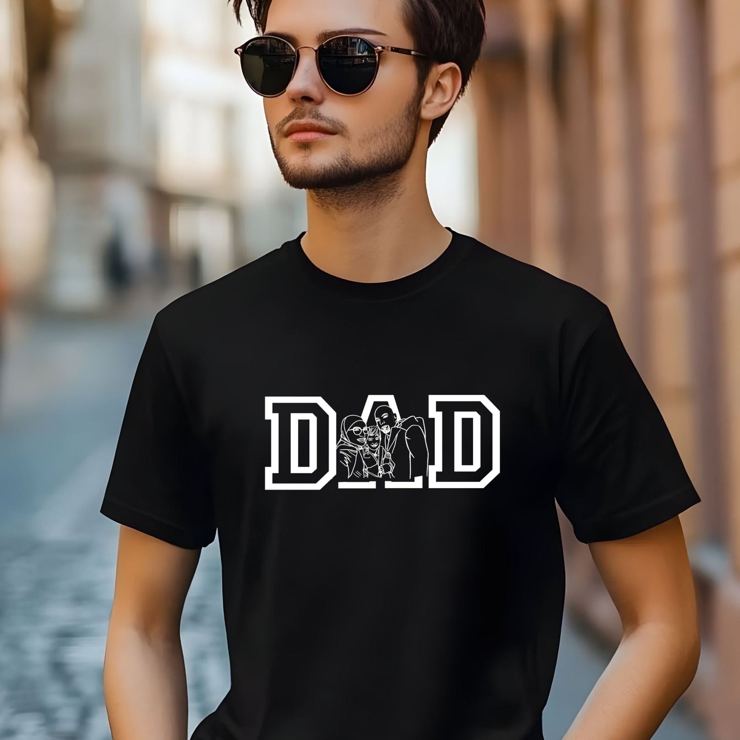Ink and Charms Designs T-Shirt Detailed Line Art T-Shirt (Bold & Artistic)