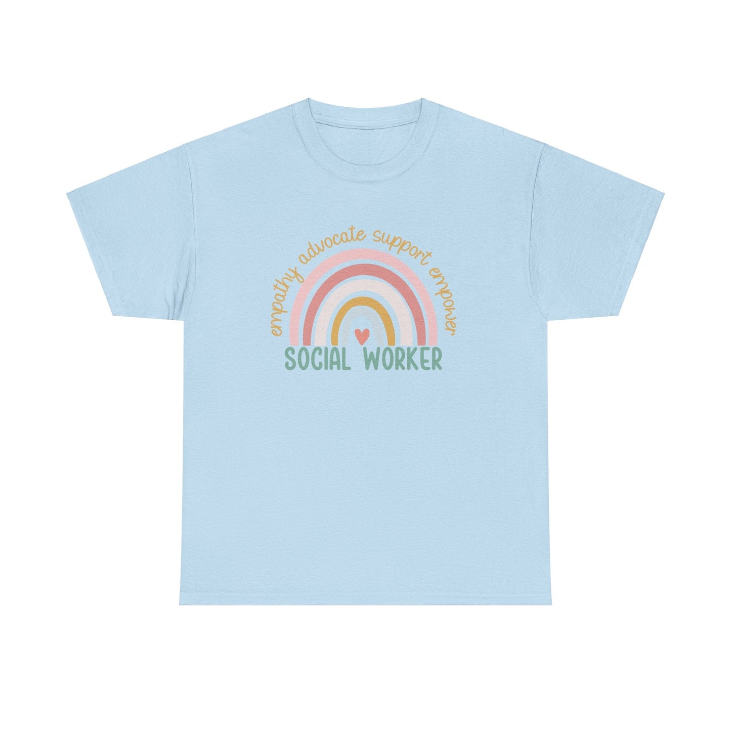 Ink and Charms Designs T-Shirt Light Blue / S Empathy Advocate Social Worker Unisex Tee