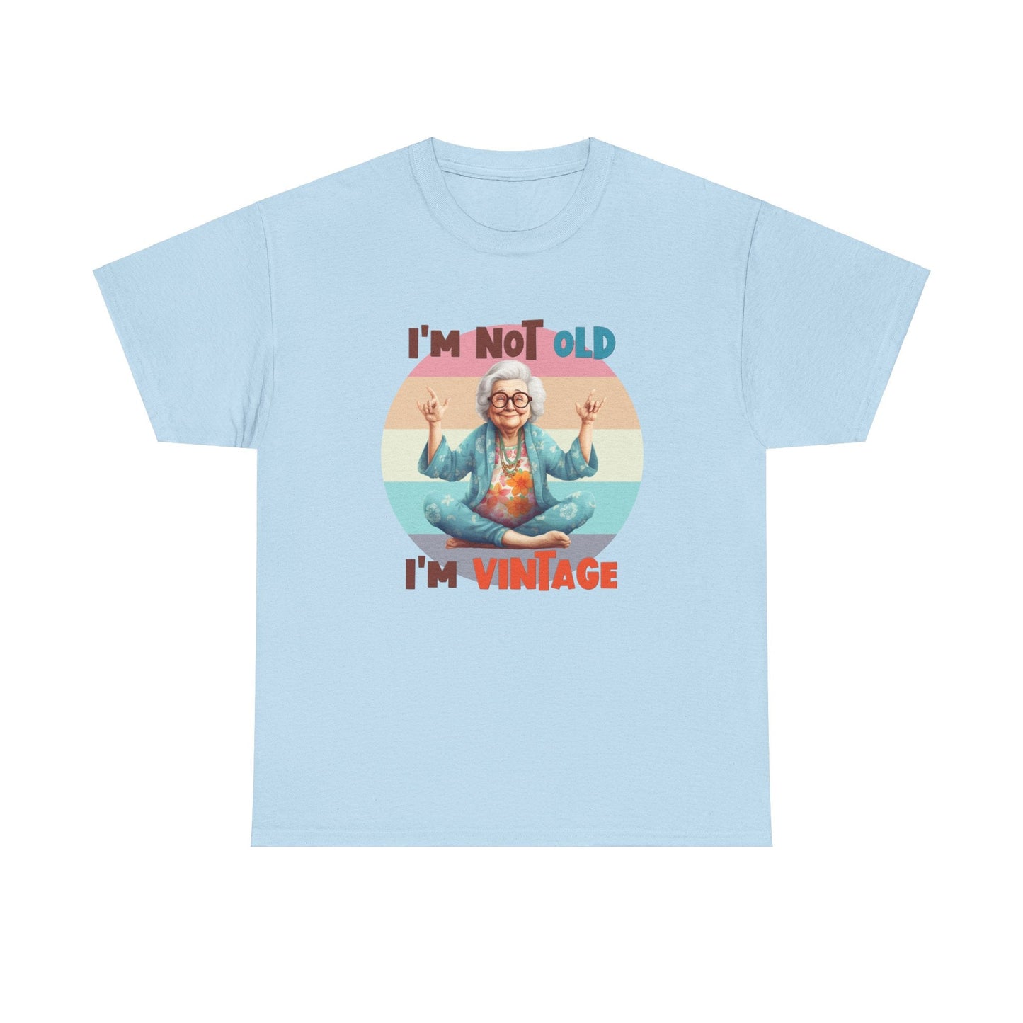 Ink and Charms Designs T-Shirt Light Blue / S Vintage Women's Tee - I am not old, I am vintage funny shirt
