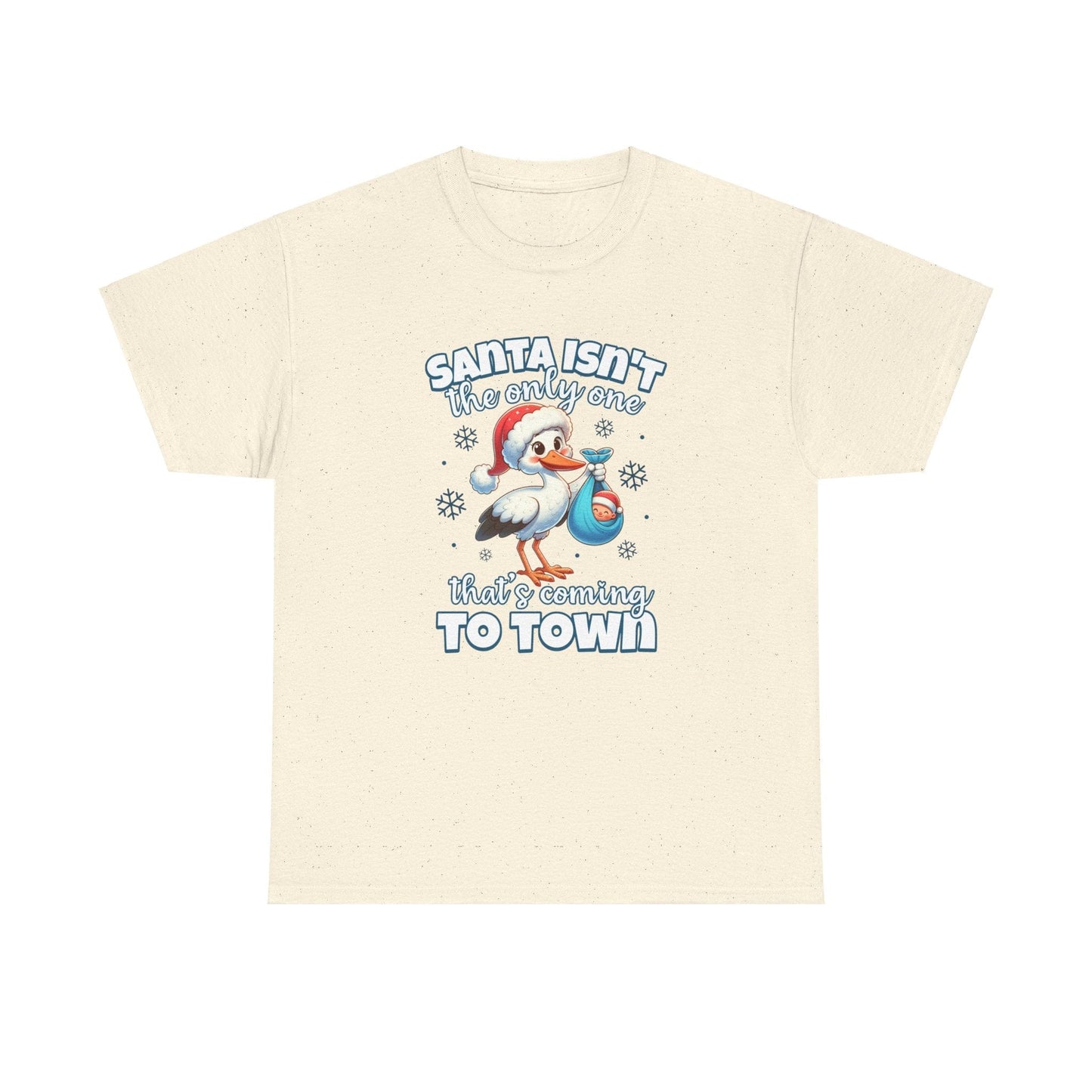 Ink and Charms Designs T-Shirt Natural / S Heavy Cotton Tee Mom to Be Funny Christmas Pregnancy Announcement