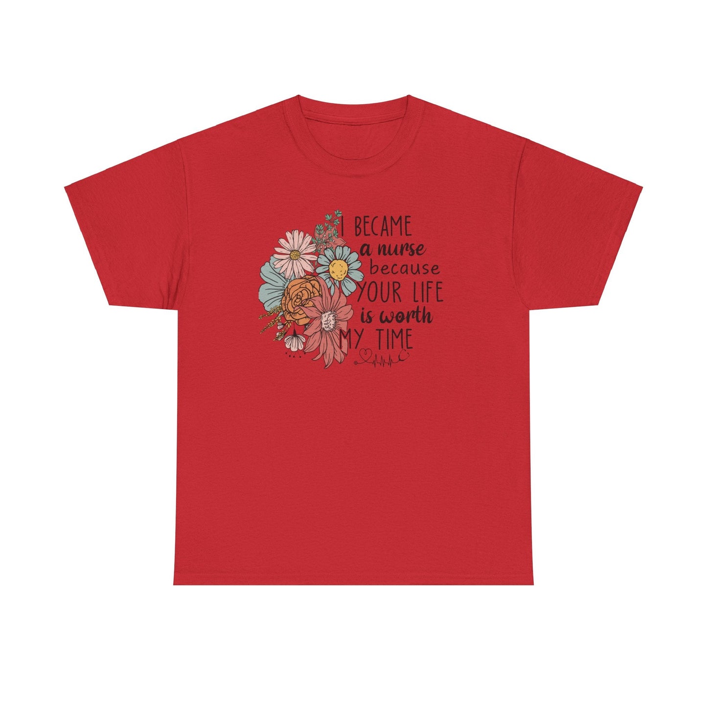 Ink and Charms Designs T-Shirt Red / S Nurse Tee - I Became a Nurse Design