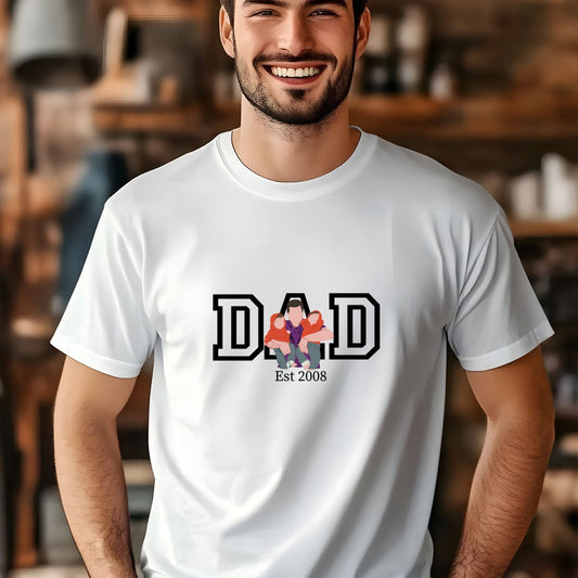 Ink and Charms Designs T-Shirt Single-Image Portrait T-Shirt (Simple Drawing)