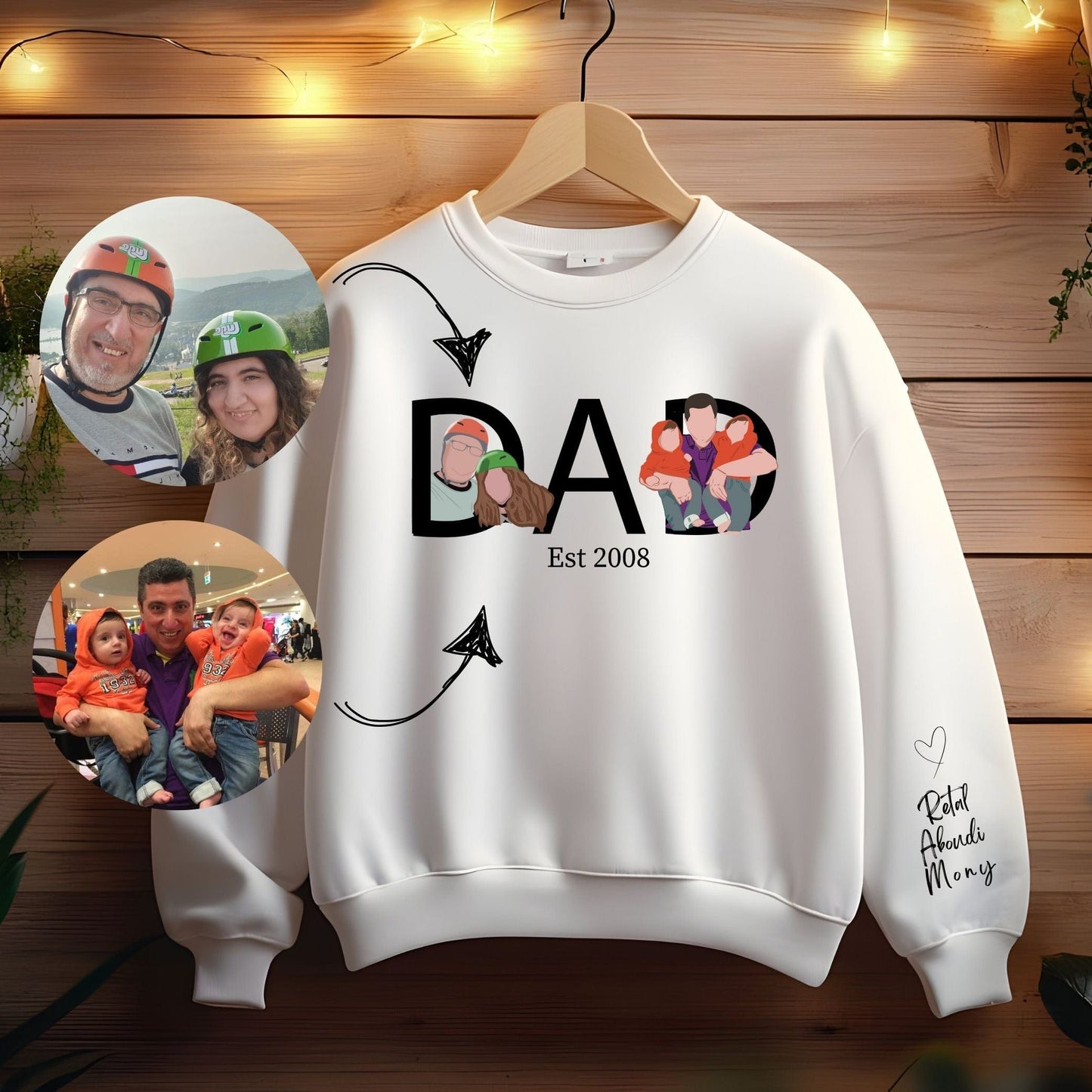 Ink and Charms Designs T-Shirt Sweatshirt / White / XS Two-Image Portrait T-Shirt (Dynamic Duo)