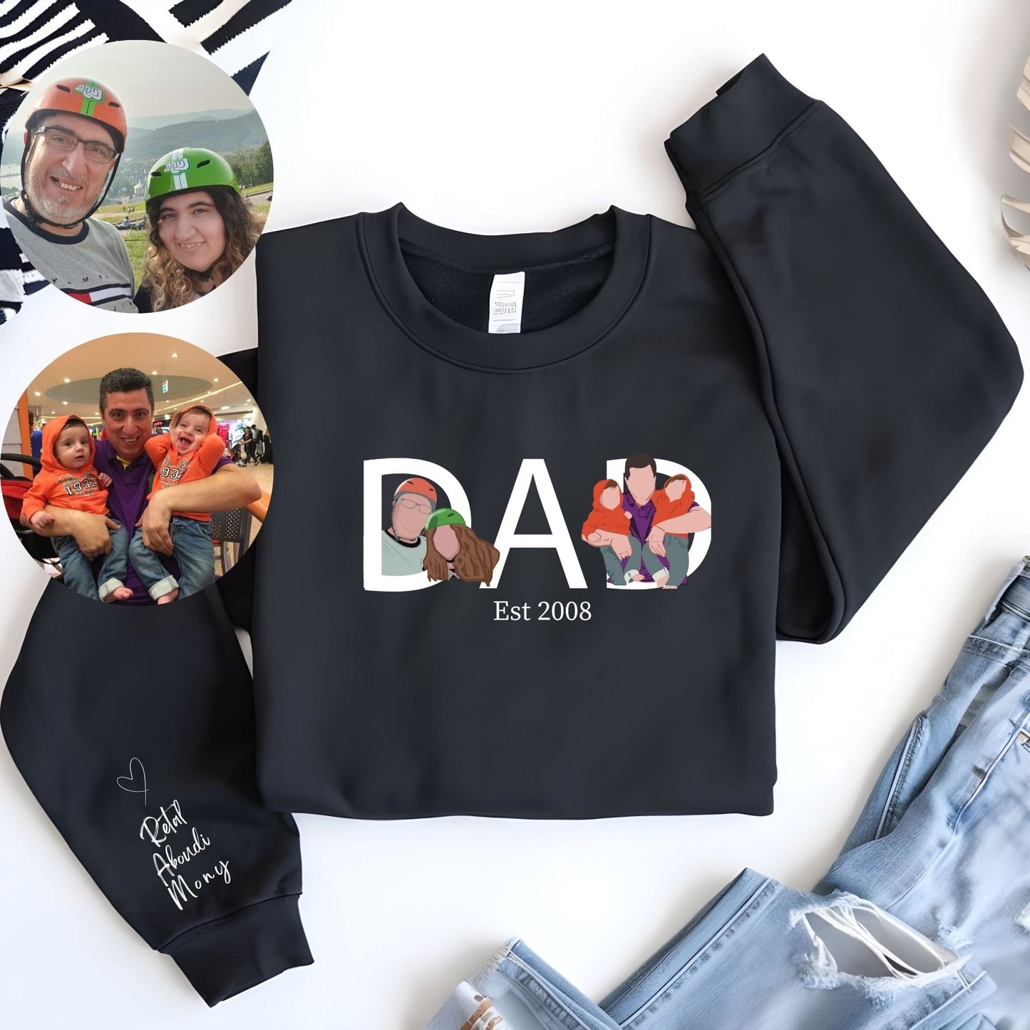 Ink and Charms Designs T-Shirt Two-Image Portrait T-Shirt (Dynamic Duo)