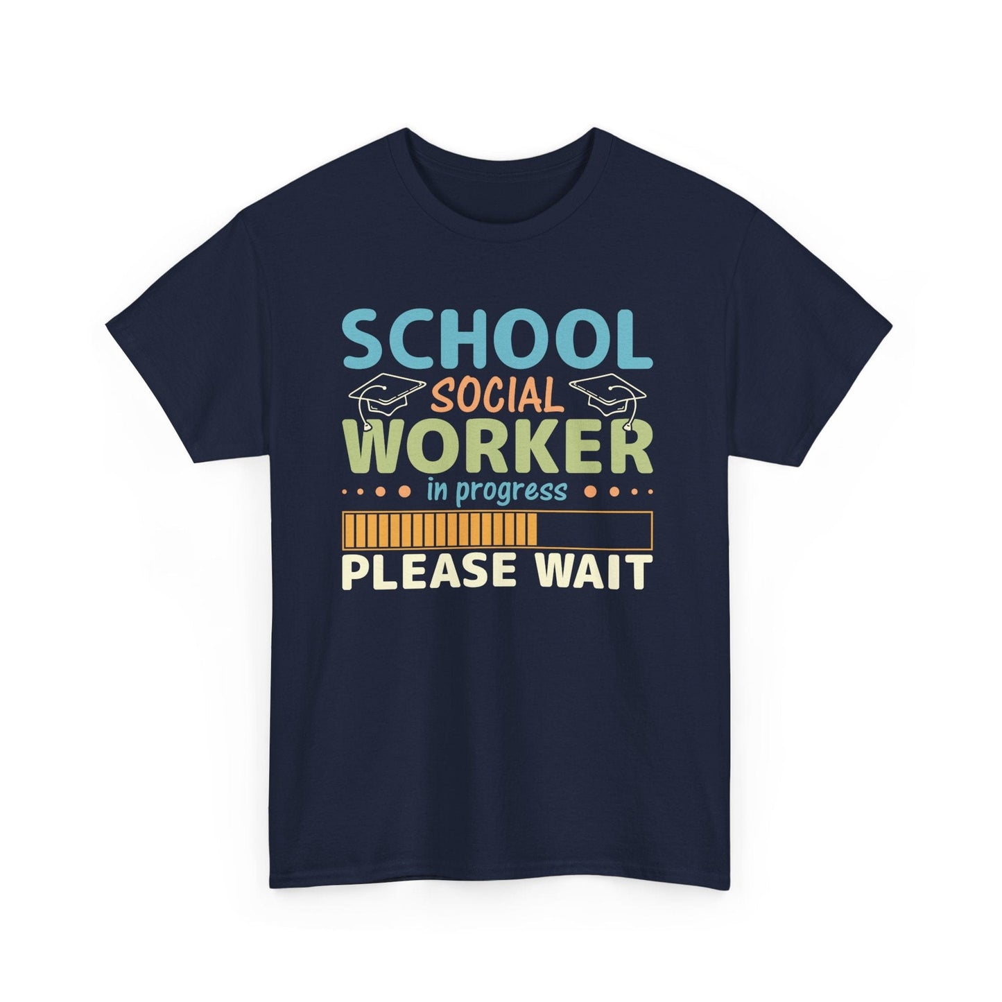 Ink and Charms Designs T-Shirt Unisex Heavy Cotton Tee - School Social Worker in progress