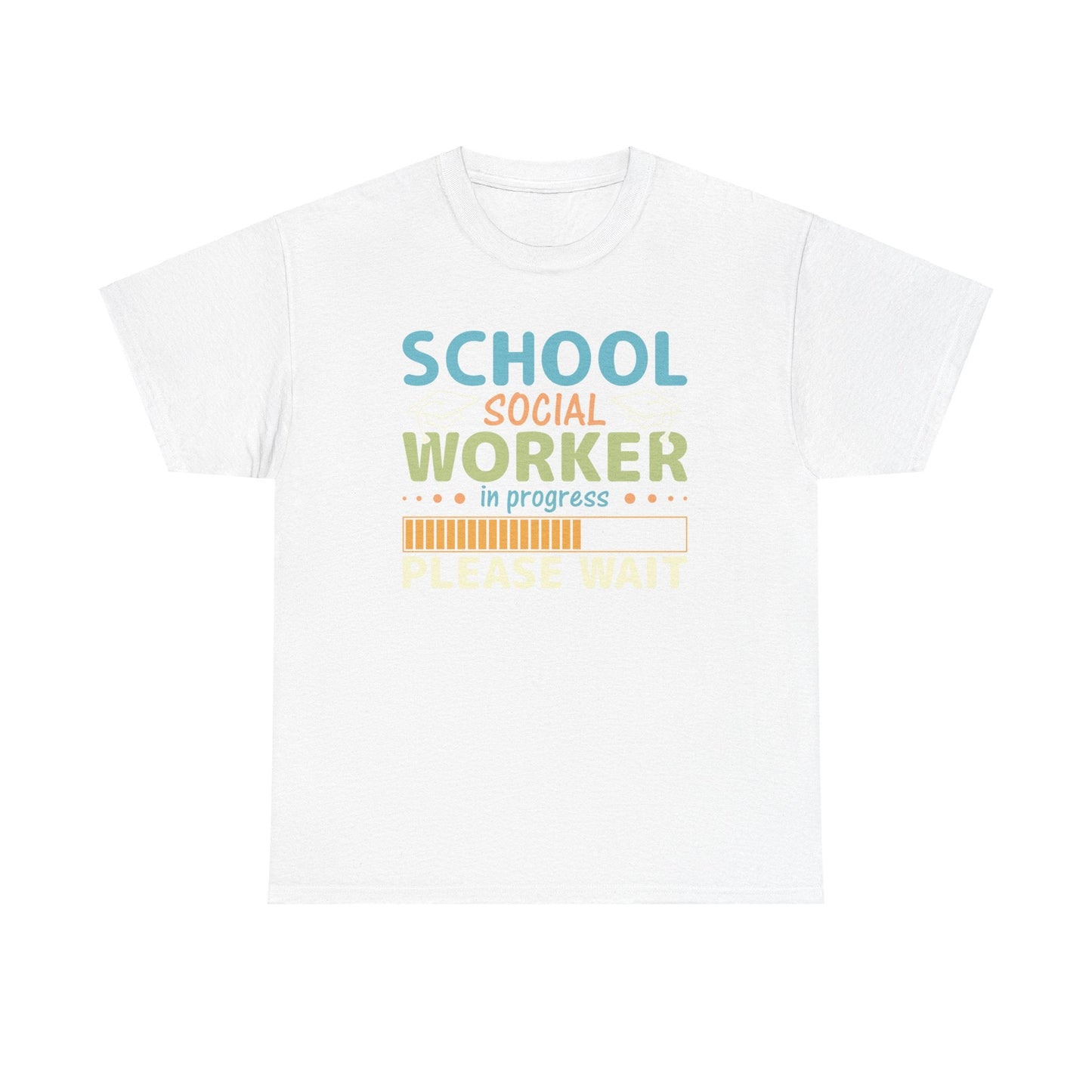 Ink and Charms Designs T-Shirt White / L Unisex Heavy Cotton Tee - School Social Worker in progress