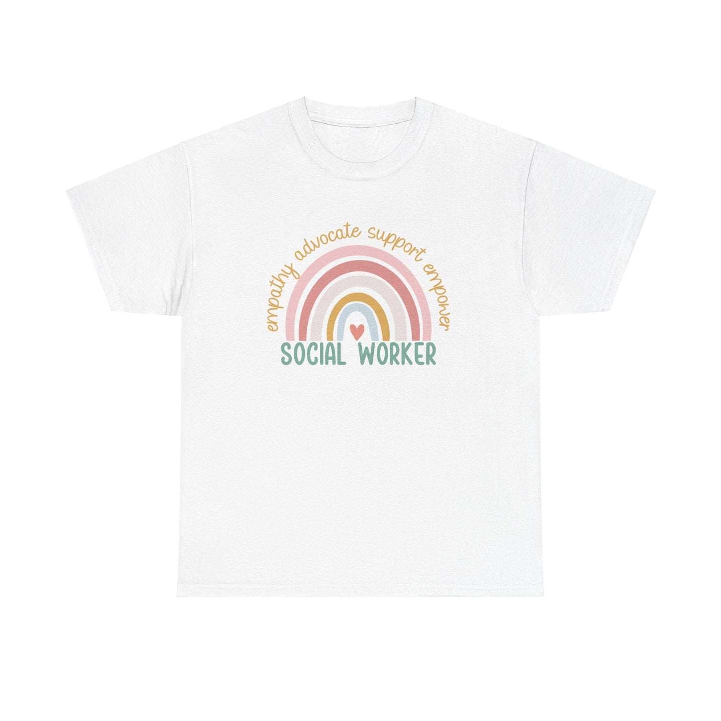 Ink and Charms Designs T-Shirt White / S Empathy Advocate Social Worker Unisex Tee