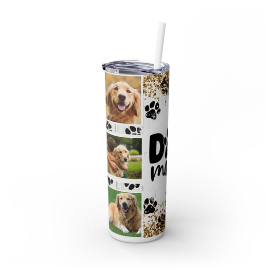 Ink and Charms Designs Tumbler 20oz white glossy tumbler Tumbler with Dog Photos for Dog Lovers