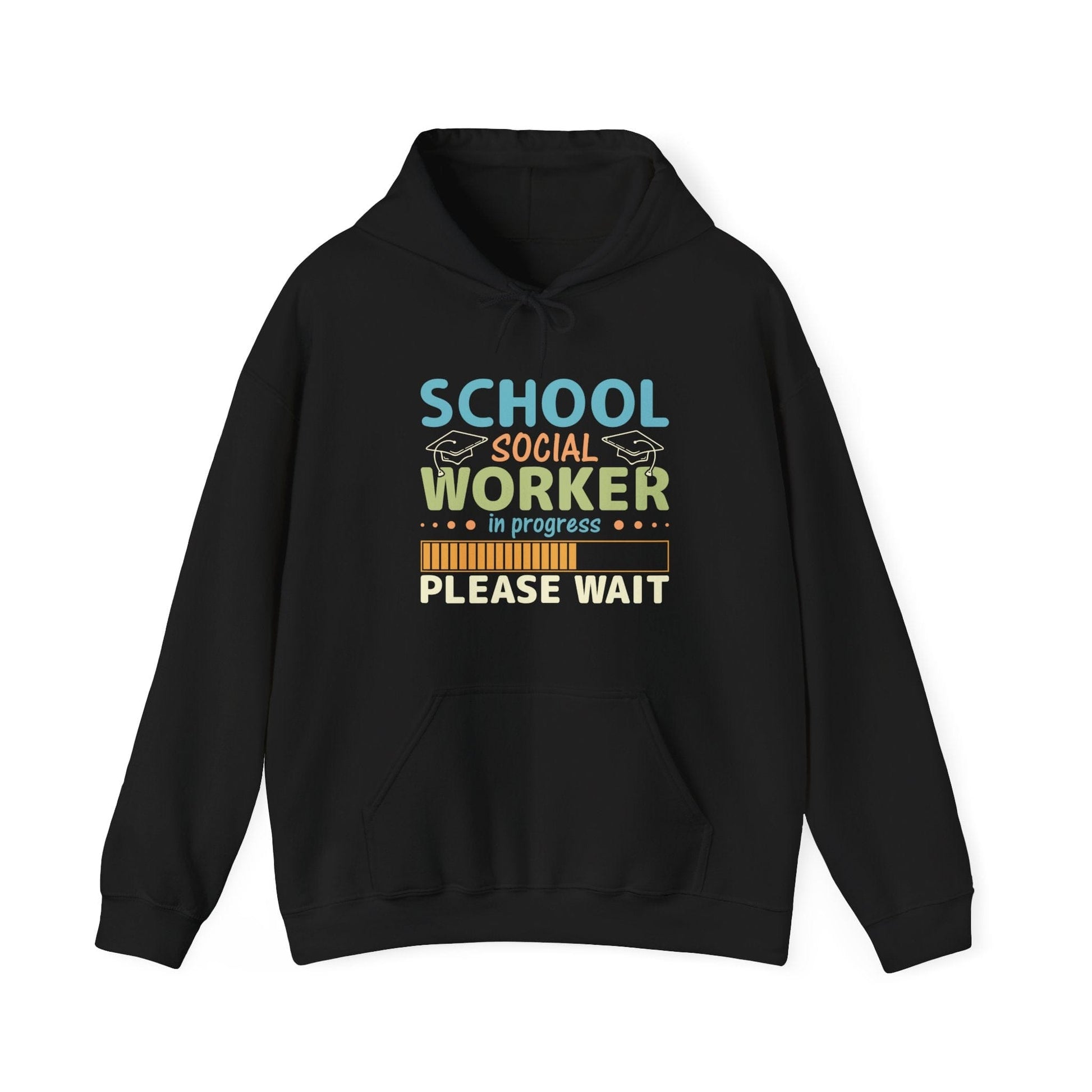Ink and Charms Designs Hoodie Black / S Unisex Heavy Blend Hoodie - Social Worker in progress – Comfort and Style for Any Season!