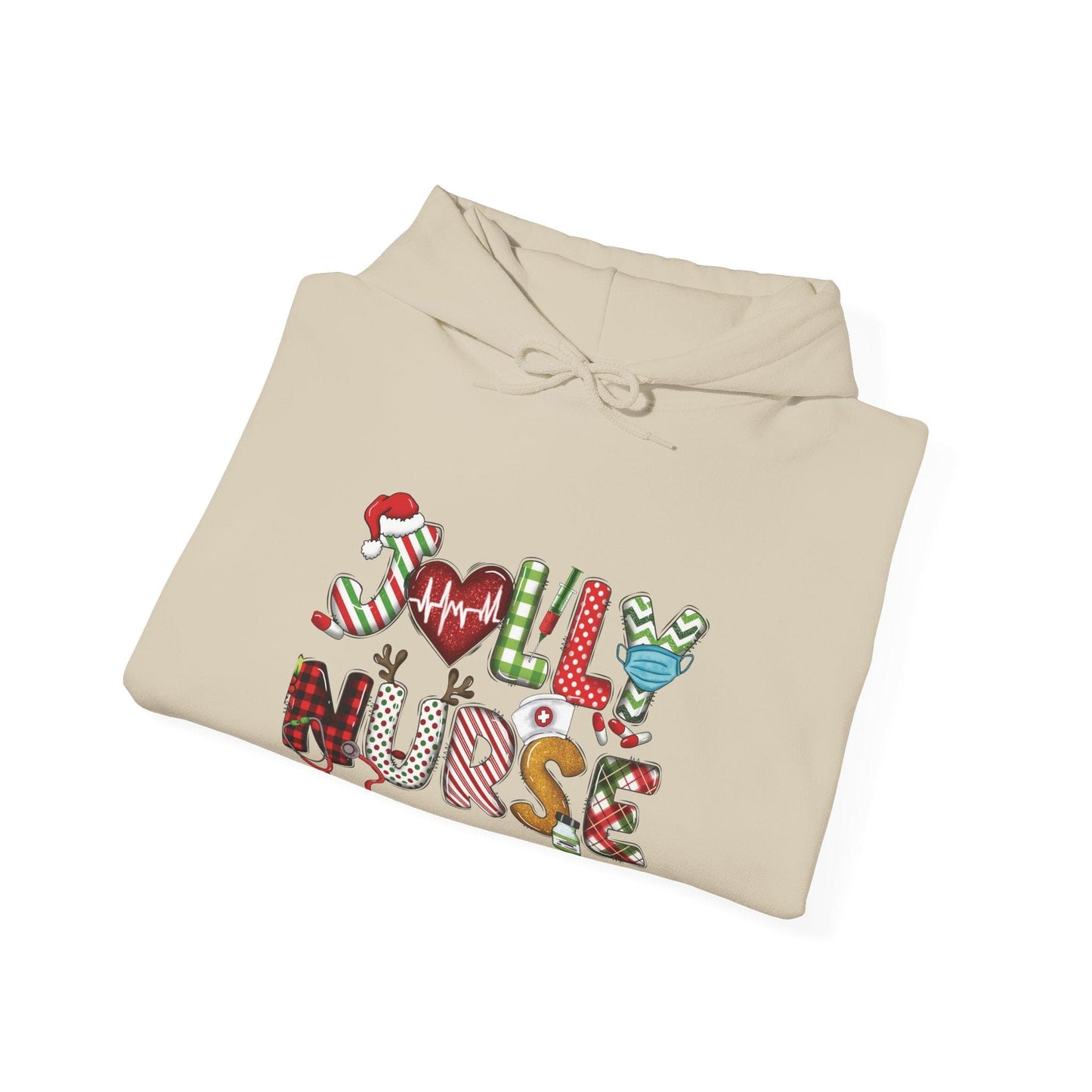 Ink and Charms Designs Hoodie Christmas Jolly Nurse Hoodie