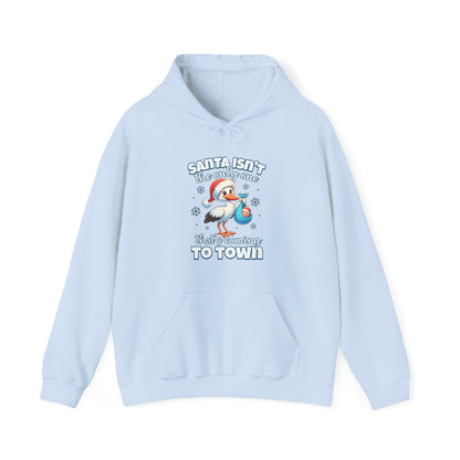 Ink and Charms Designs Hoodie Light Blue / S Hooded Sweatshirt Mom to Be Funny Christmas Pregnancy Announcement
