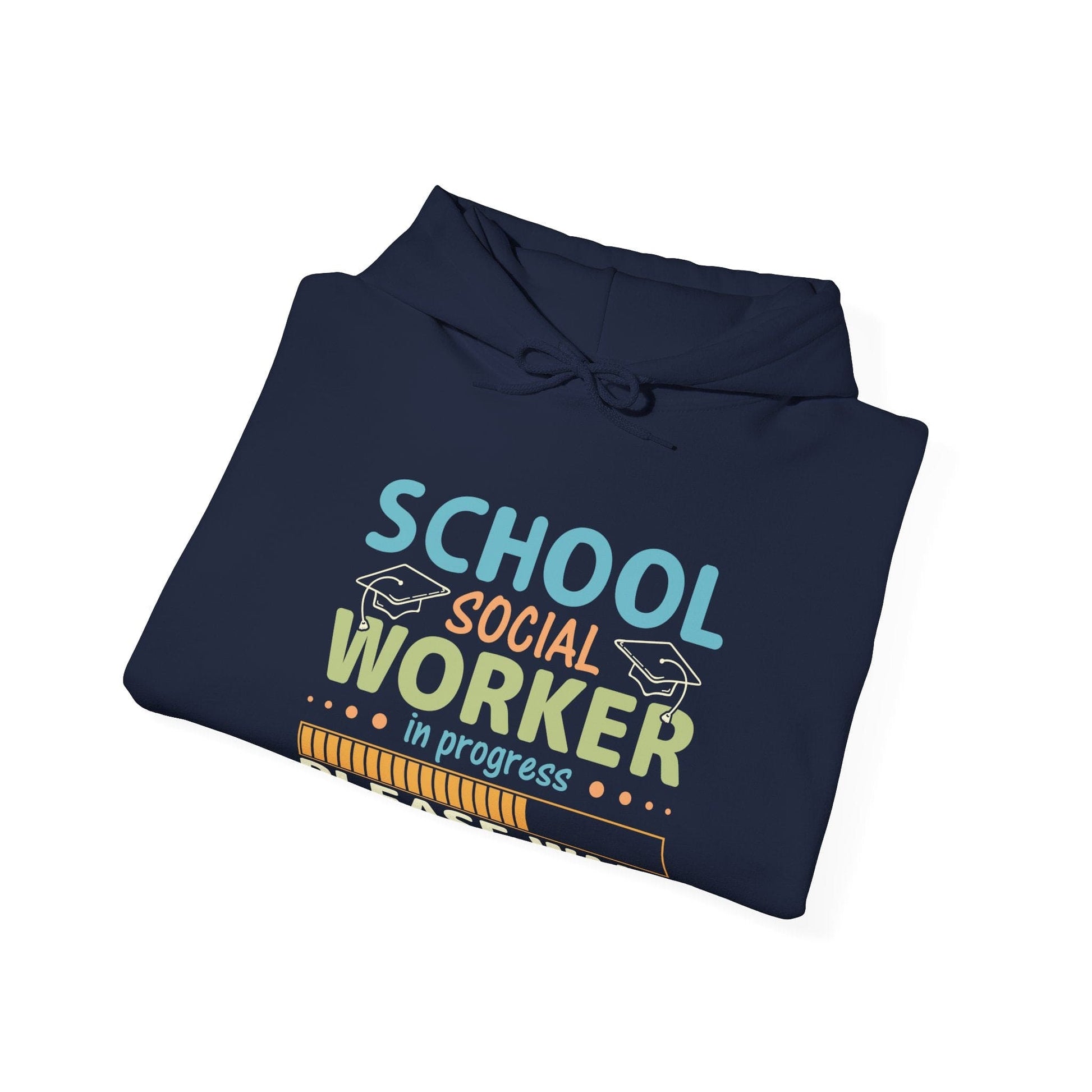 Ink and Charms Designs Hoodie Unisex Heavy Blend Hoodie - Social Worker in progress – Comfort and Style for Any Season!