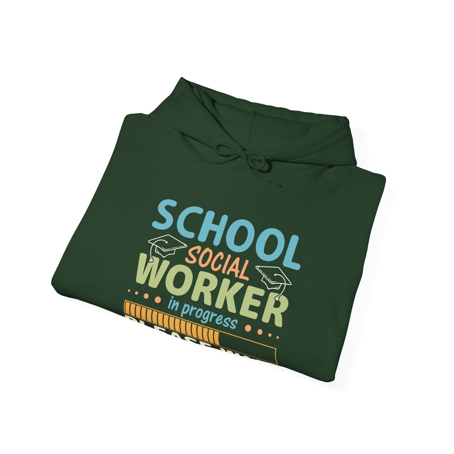Ink and Charms Designs Hoodie Unisex Heavy Blend Hoodie - Social Worker in progress – Comfort and Style for Any Season!