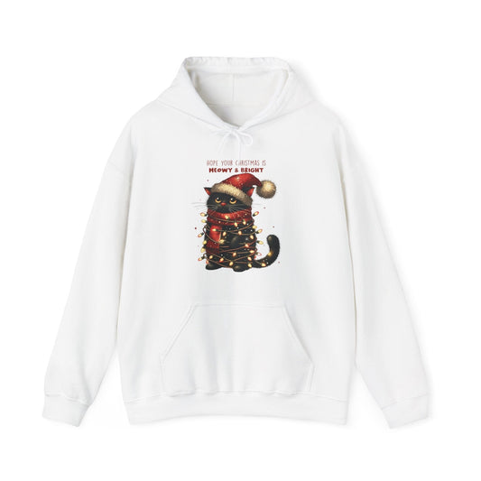 Ink and Charms Designs Hoodie White / S Christmas Cat sweatshirt
