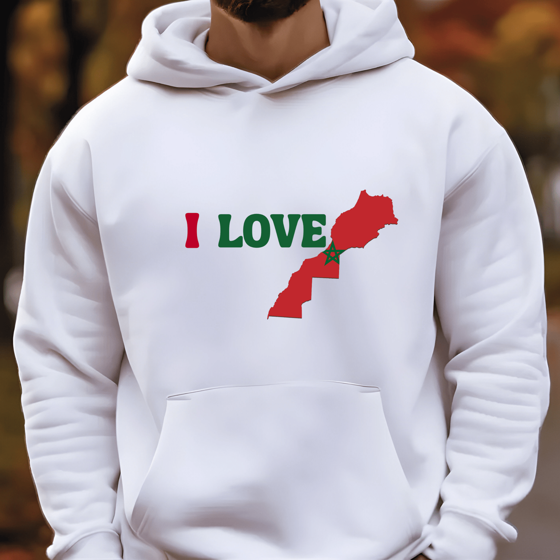 Ink and Charms Designs Hoodies White / S 🕌❤️ Show Your Love for Morocco in Style! ❤️🕌