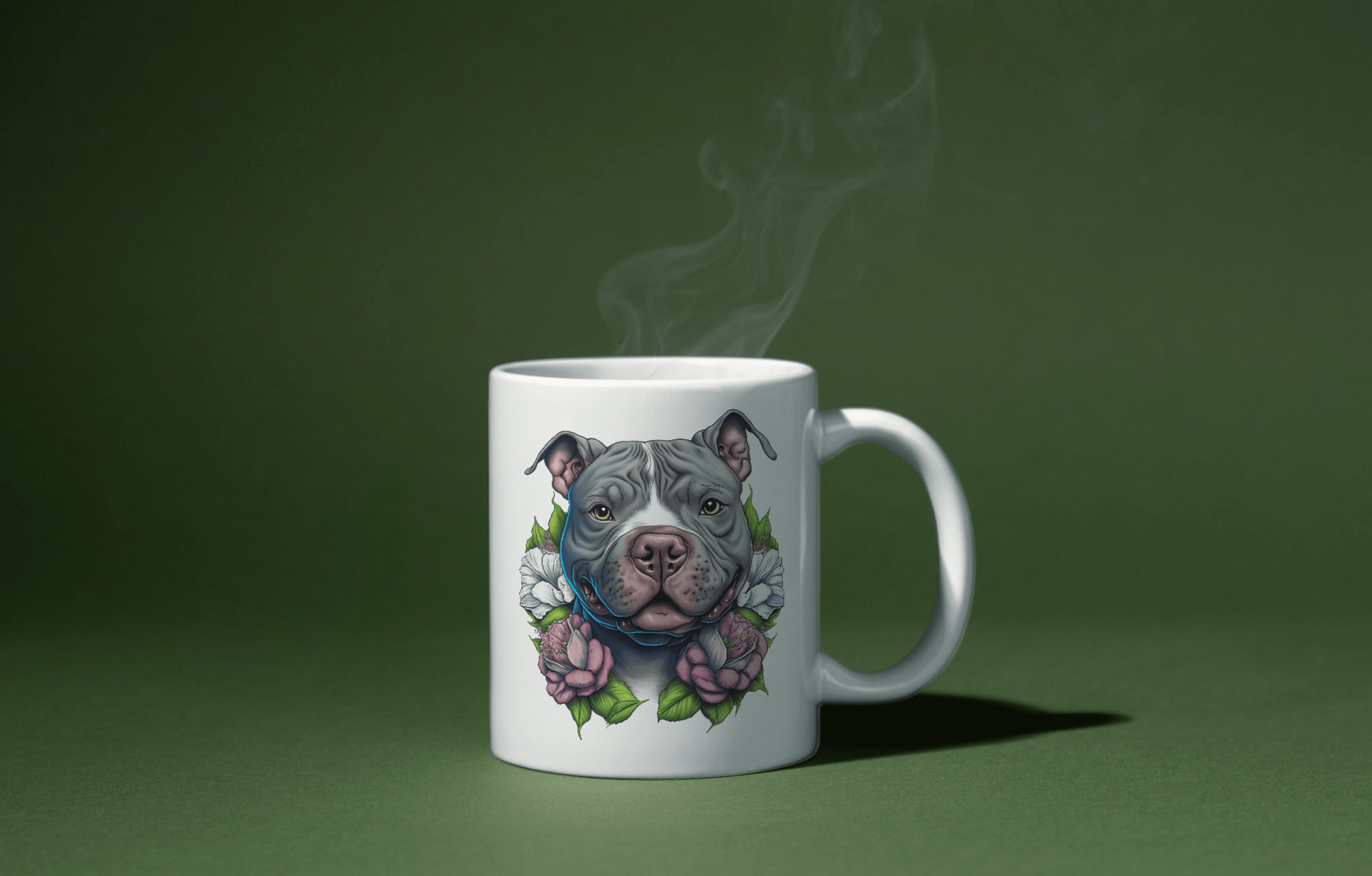 Ink and Charms Designs 15oz 🐶🌸 Paws &amp; Petals Perfection! 🌸🐶-Mug