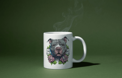 Ink and Charms Designs 15oz 🐶🌸 Paws &amp; Petals Perfection! 🌸🐶-Mug