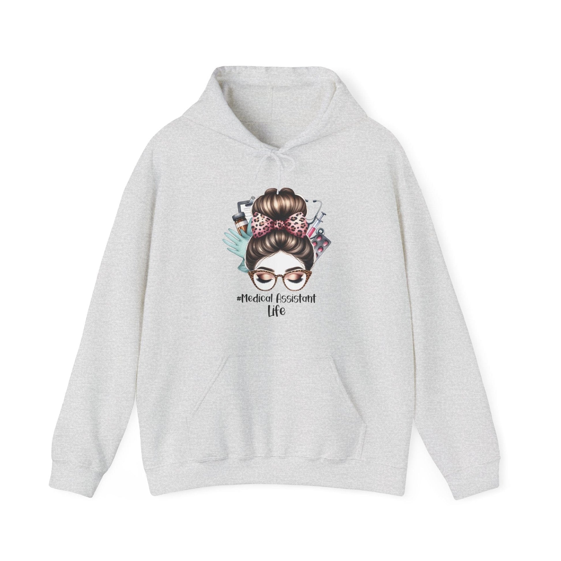 Ink and Charms Designs Hoodie Ash / S Medical Assistant Hoodie - Heavy Blend™ Sweatshirt