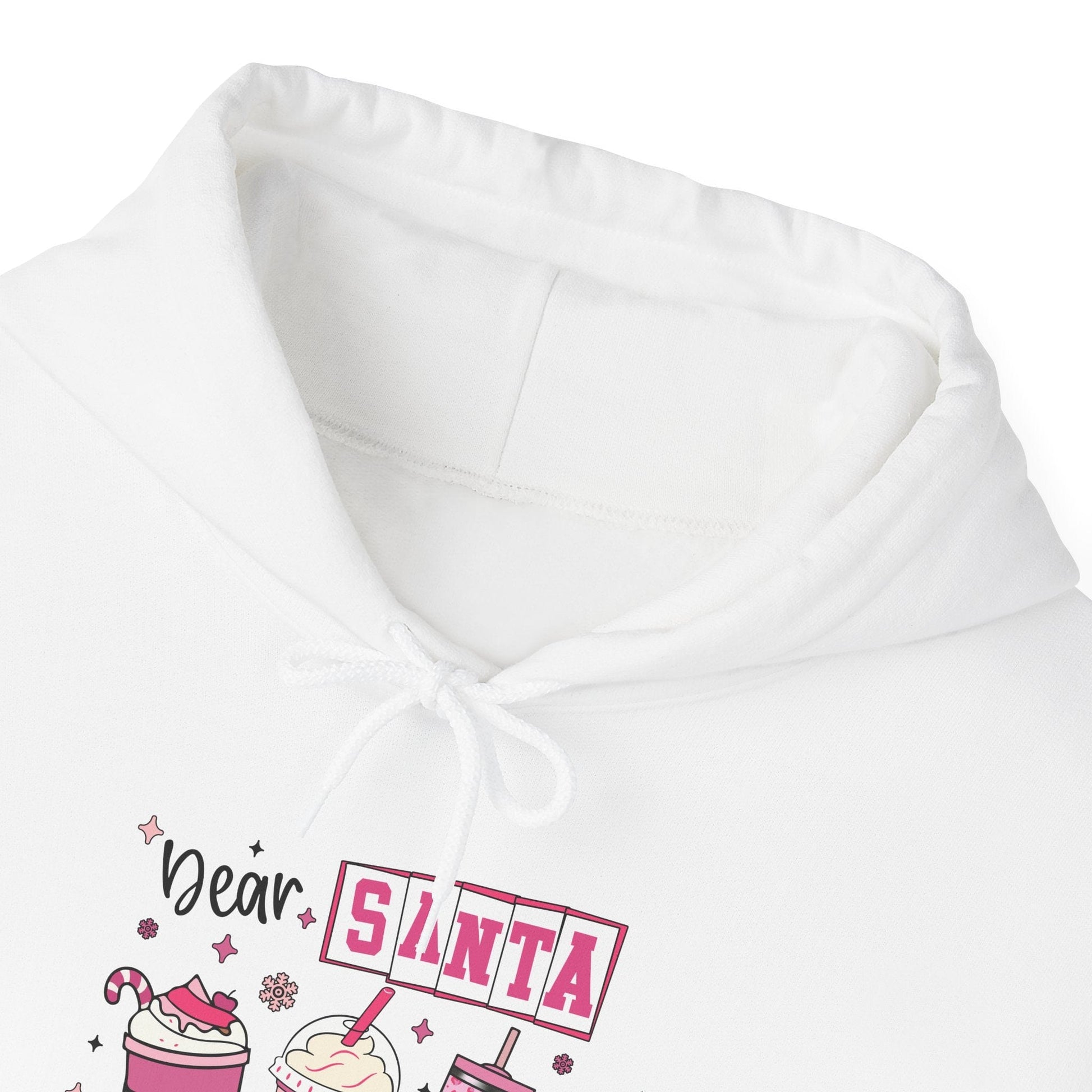 Ink and Charms Designs Hoodie Coffee Lover Hoodie - Dear Santa Just Bring Coffee