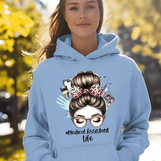 Ink and Charms Designs Hoodie Medical Assistant Life Hoodie