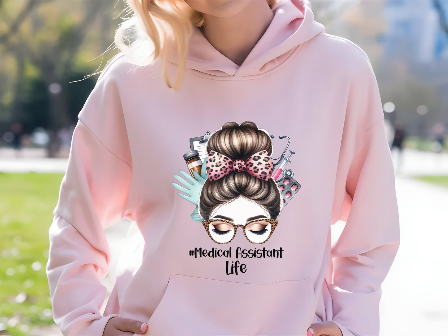 Ink and Charms Designs Hoodie Medical Assistant Life Hoodie