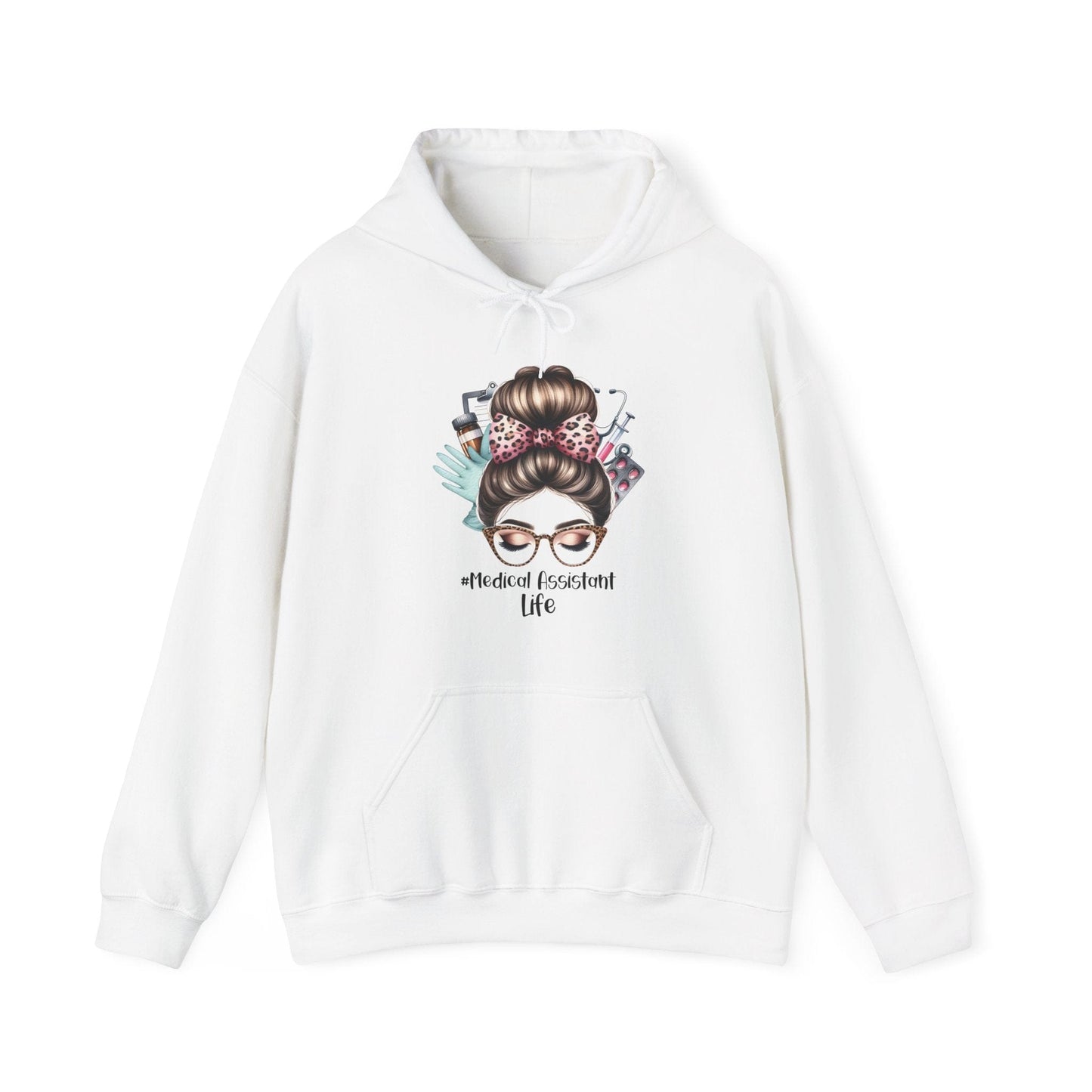 Ink and Charms Designs Hoodie White / L Medical Assistant Hoodie - Heavy Blend™ Sweatshirt