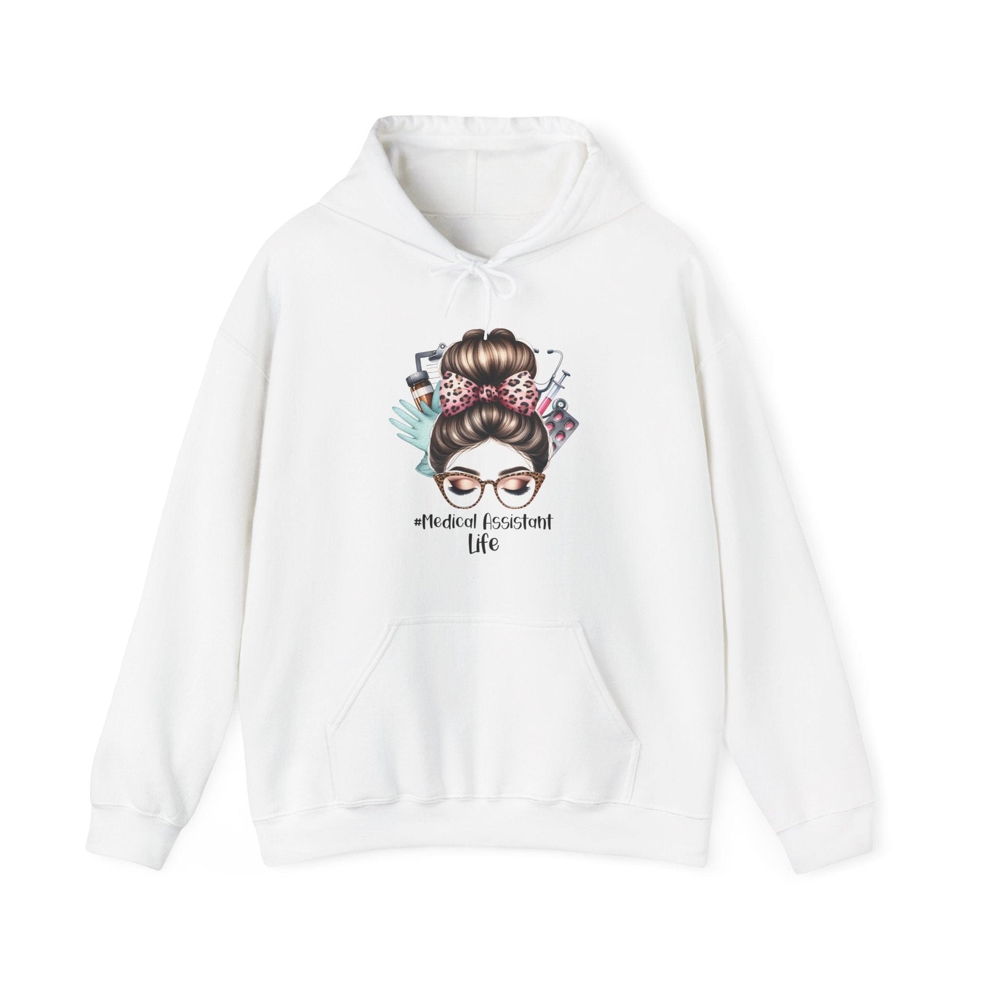 Ink and Charms Designs Hoodie White / L Medical Assistant Hoodie - Heavy Blend™ Sweatshirt