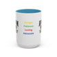 Ink and Charms Designs Mug 15oz / Light Blue Autism Mom ceramic mug  (11, 15oz)
