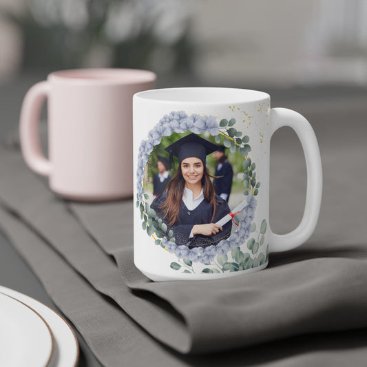 Ink and Charms Designs Mug 15oz / White Graduation Ceramic Mug - Personalized Nature Lovers Design