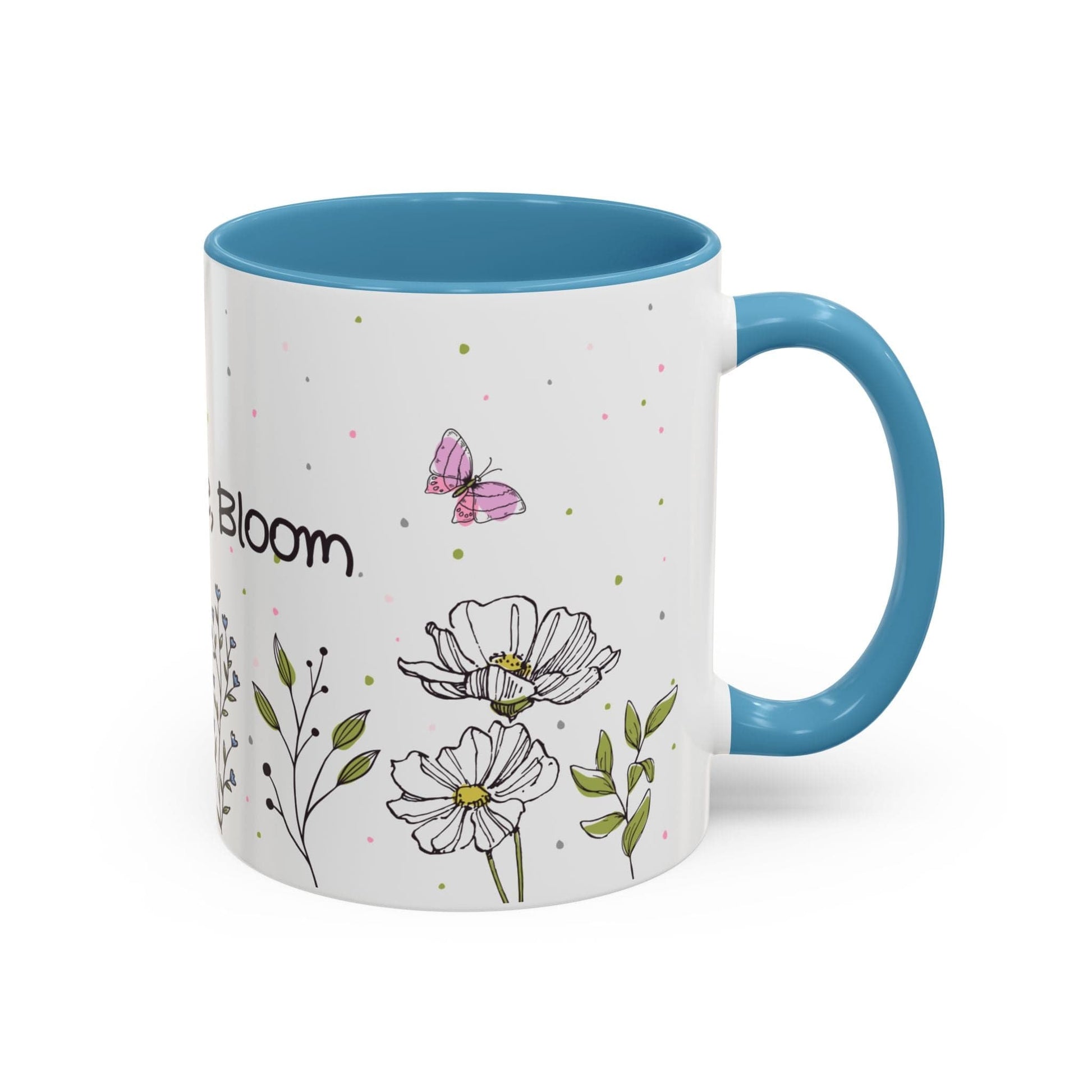 Ink and Charms Designs Mug Mug Sip Smile Bloom Plant Coffee Mug (11, 15oz)