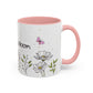 Ink and Charms Designs Mug Mug Sip Smile Bloom Plant Coffee Mug (11, 15oz)