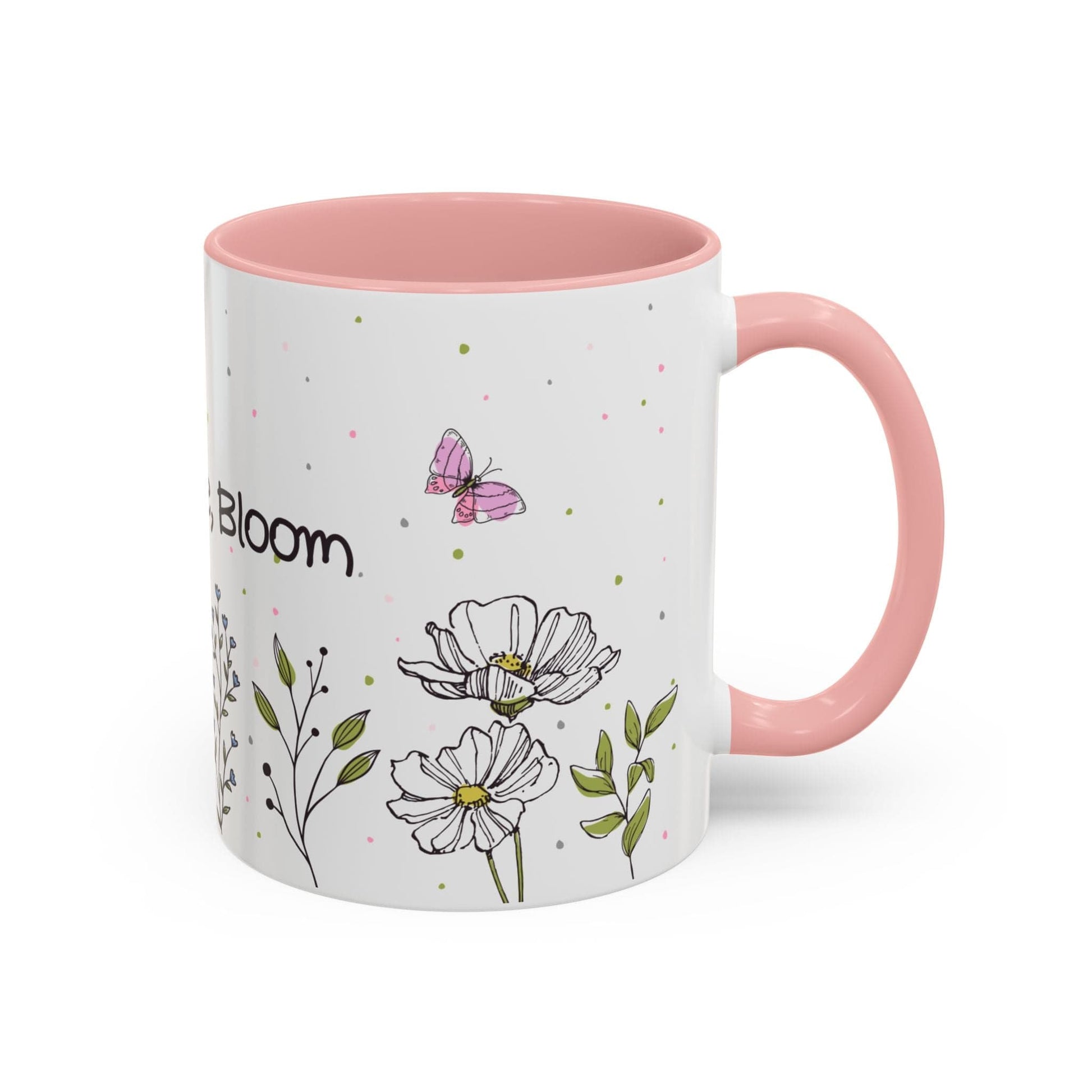 Ink and Charms Designs Mug Mug Sip Smile Bloom Plant Coffee Mug (11, 15oz)