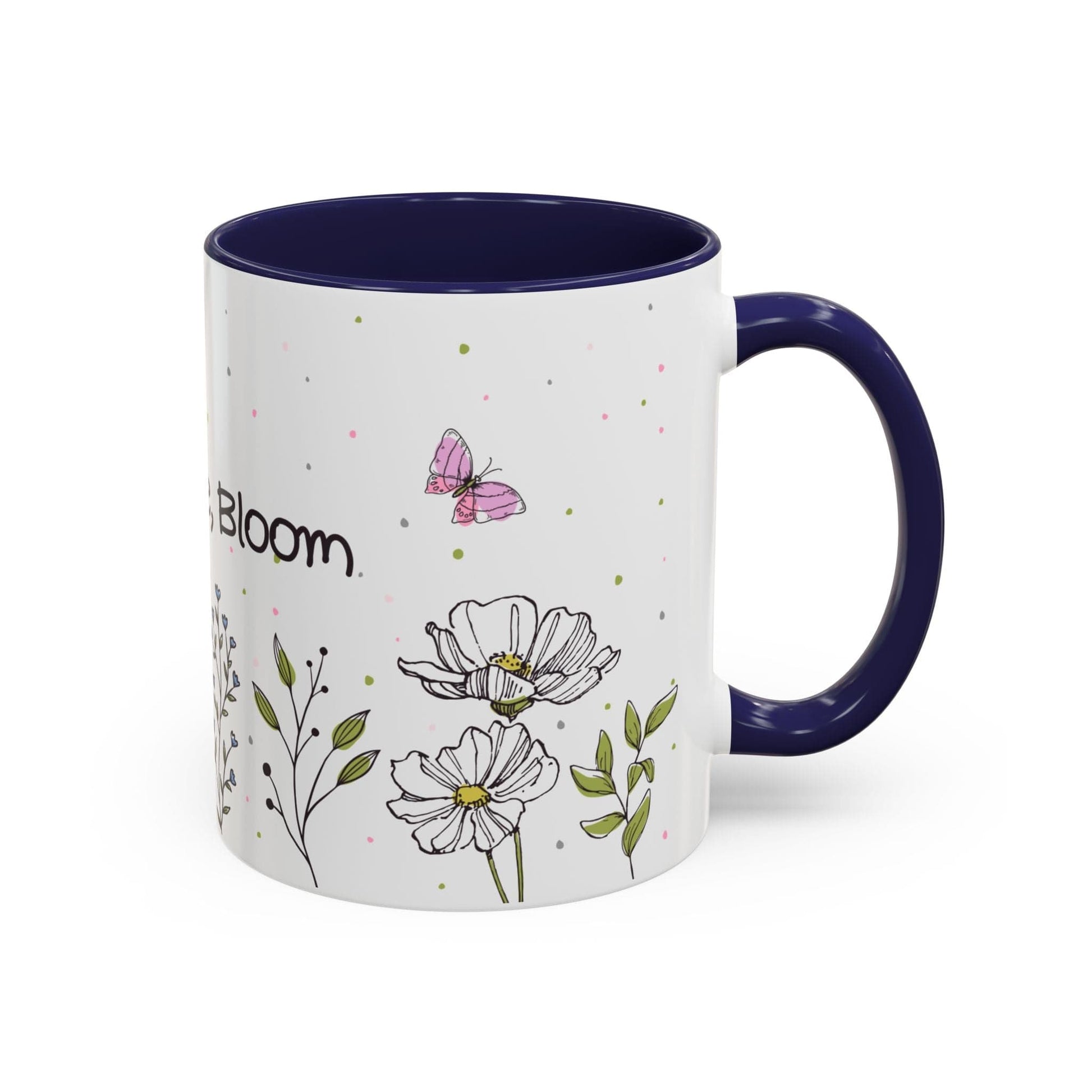 Ink and Charms Designs Mug Mug Sip Smile Bloom Plant Coffee Mug (11, 15oz)