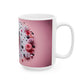 Ink and Charms Designs Mug 🌸 Personalized Floral Letter Mug 🌸, (11oz, 15oz)