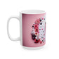 Ink and Charms Designs Mug 🌸 Personalized Floral Letter Mug 🌸, (11oz, 15oz)