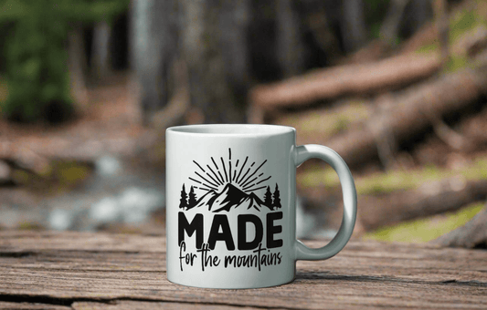 Ink and Charms Designs Mugs ⛺️🌲 Happy Campers, Made for the Mountains! 🌲⛺️-Mug