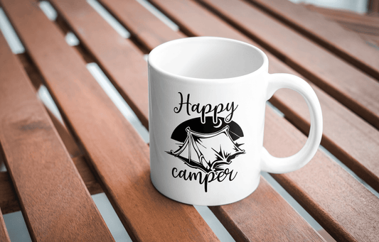 Ink and Charms Designs Mugs ⛺️🌲 Happy Campers, Made for the Mountains! 🌲⛺️-Mug