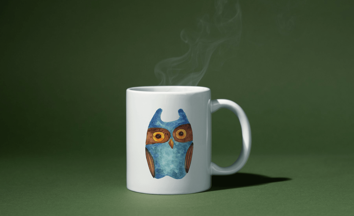 Ink and Charms Designs Mugs Owl Mug