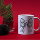 Ink and Charms Designs Mugs Snowman's bow Mug