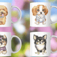 Ink and Charms Designs 🐶🌸 Paws &amp; Petals Perfection! 🌸🐶-Mug