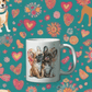 Ink and Charms Designs 🐶🌸 Paws &amp; Petals Perfection! 🌸🐶-Mug