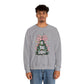Ink and Charms Designs Sweatshirt Christmas Tree Bow Crewneck Sweatshirt