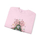 Ink and Charms Designs Sweatshirt Christmas Tree Bow Crewneck Sweatshirt