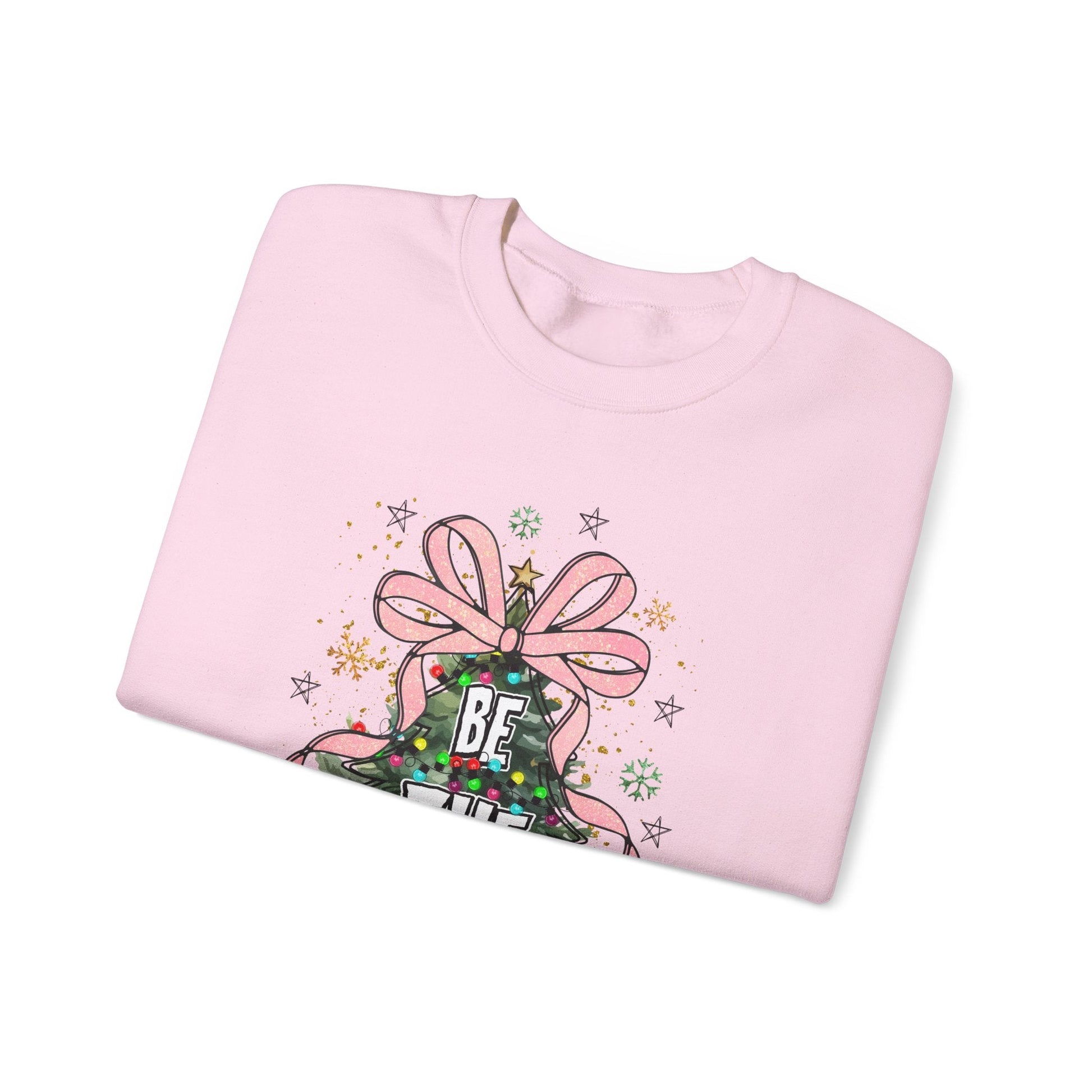Ink and Charms Designs Sweatshirt Christmas Tree Bow Crewneck Sweatshirt