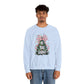 Ink and Charms Designs Sweatshirt Christmas Tree Bow Crewneck Sweatshirt