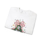 Ink and Charms Designs Sweatshirt Christmas Tree Bow Crewneck Sweatshirt