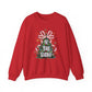 Ink and Charms Designs Sweatshirt Christmas Tree Bow Crewneck Sweatshirt