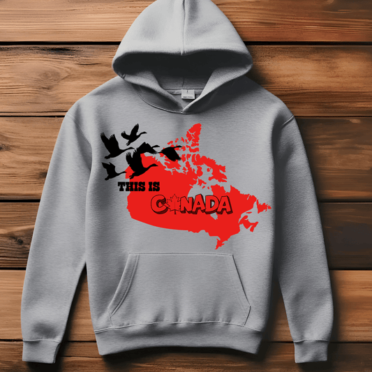 Ink and Charms Designs Sweatshirt Hoodie / White / S Proudly Canadian Collection: Mapping Our Spirit