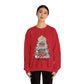Ink and Charms Designs Sweatshirt Personalized Teacher Christmas Crewneck Sweatshirt - Christmas Tree and Pencils Design