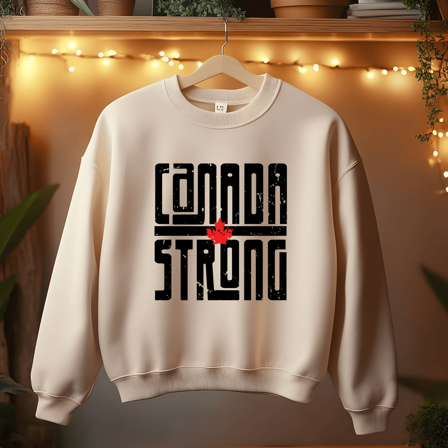 Ink and Charms Designs Sweatshirt Proudly Canadian Collection: CANADA STRONG - Wear Your Unwavering Support!